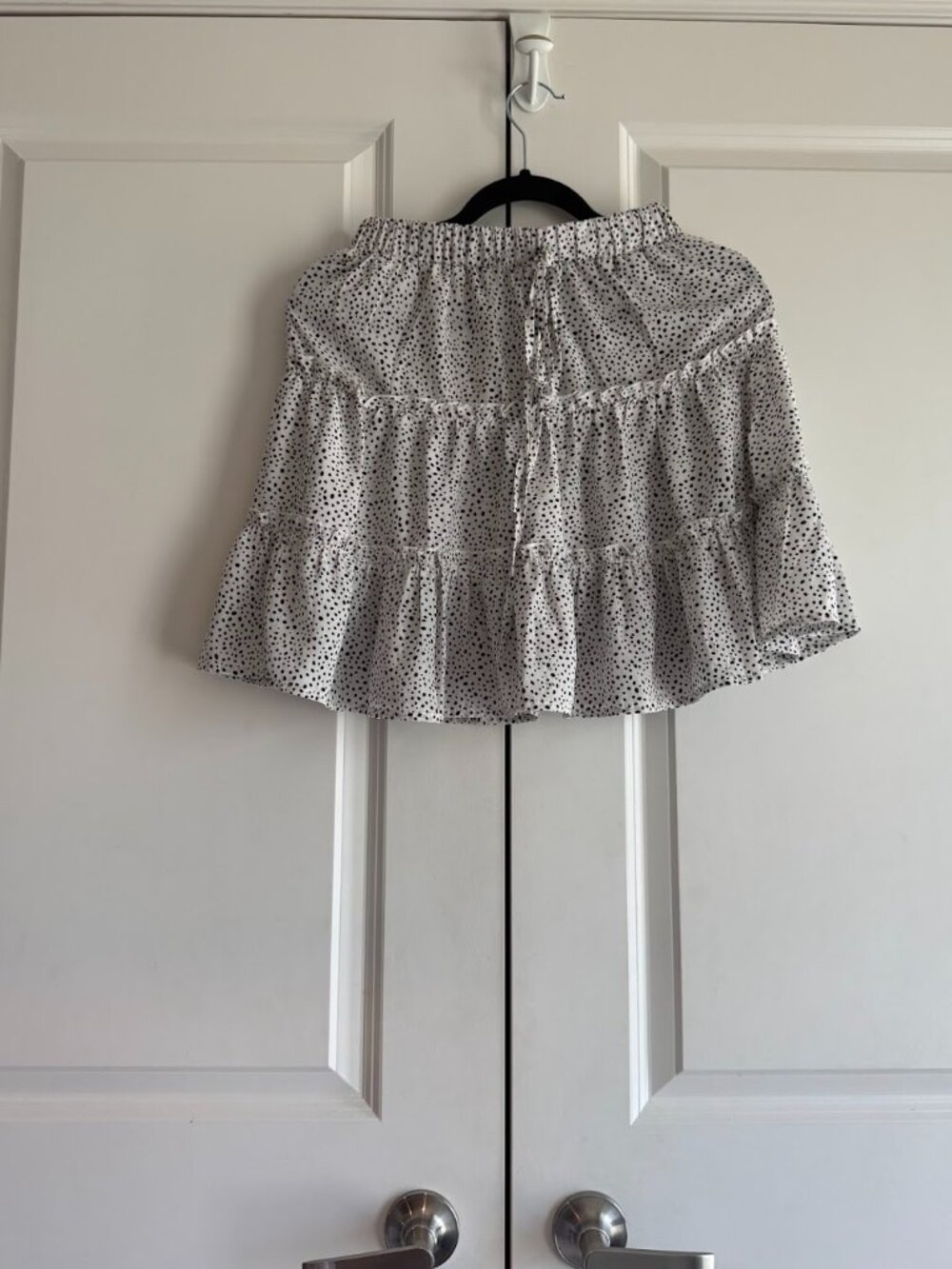 Mini Skirt with small black dots